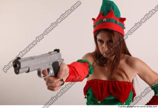 Veronika Elf with gun pose 28